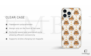 Cute Pet Cat / Clear Bee Phone Case Bumblebee Honey Cover Phone Case Kitten Cover for iPhone 16 Pro Max, 15 Plus, 14, 13, 12, 11, XS & Samsung S24, S23, A55, A54, Pixel 9 Pro, 8 Phone Case