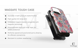 Floral Magnetic Tough Case for iPhone - Durable & Stylish Protection