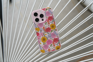 Clear Floral Phone Case - Colorful Wildflower Protective Case for iPhone