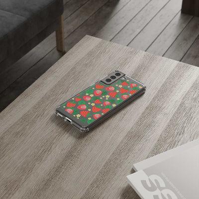 Fruit Stickers Summer Aesthetic Eat Your Veggies Clear iPhone Case For iPhone 14, iPhone 13, iPhone 12, iPhone 16 Pro, 15 Pro Max Cover
