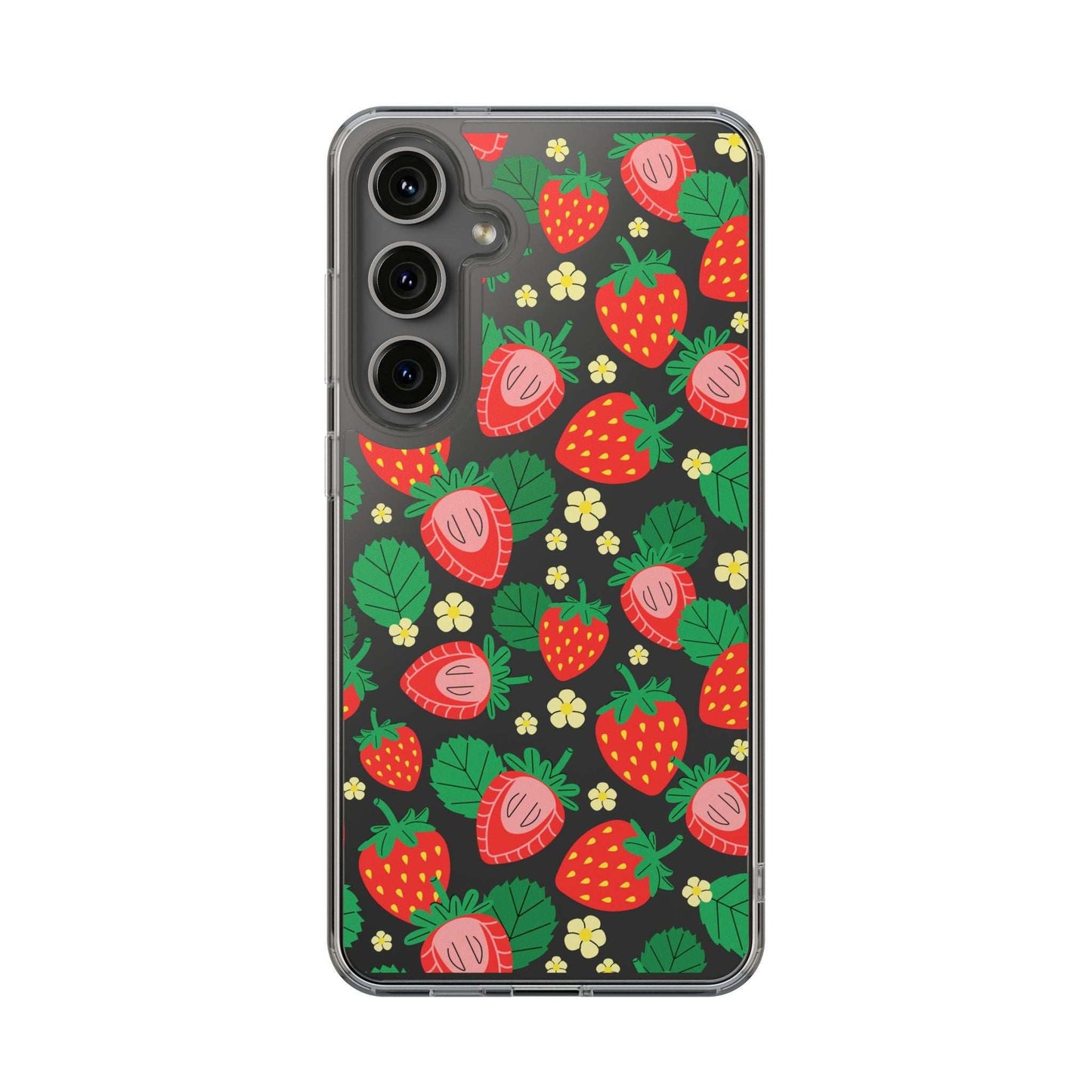 Fruit Stickers Summer Aesthetic Eat Your Veggies Clear iPhone Case For iPhone 14, iPhone 13, iPhone 12, iPhone 16 Pro, 15 Pro Max Cover