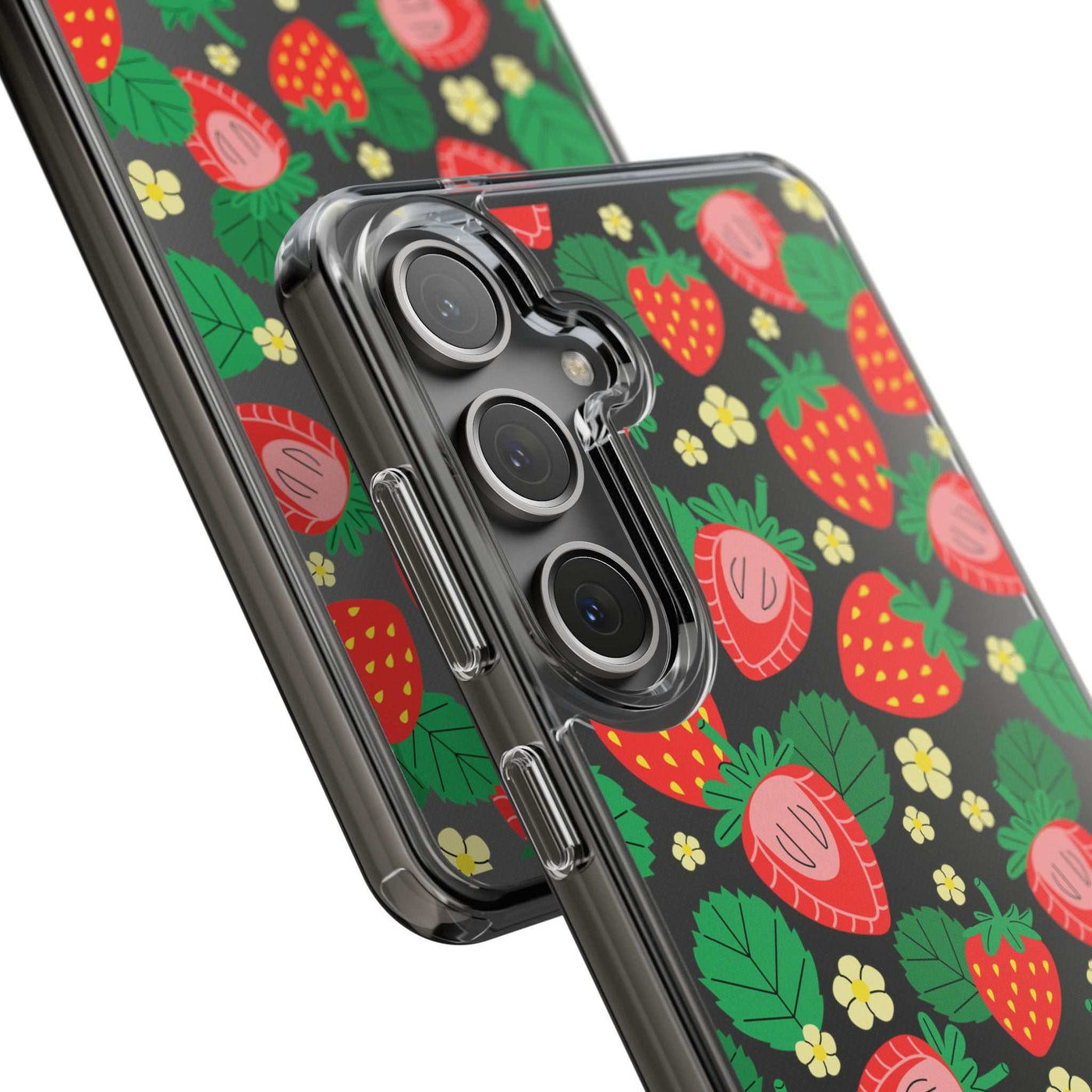 Fruit Stickers Summer Aesthetic Eat Your Veggies Clear iPhone Case For iPhone 14, iPhone 13, iPhone 12, iPhone 16 Pro, 15 Pro Max Cover