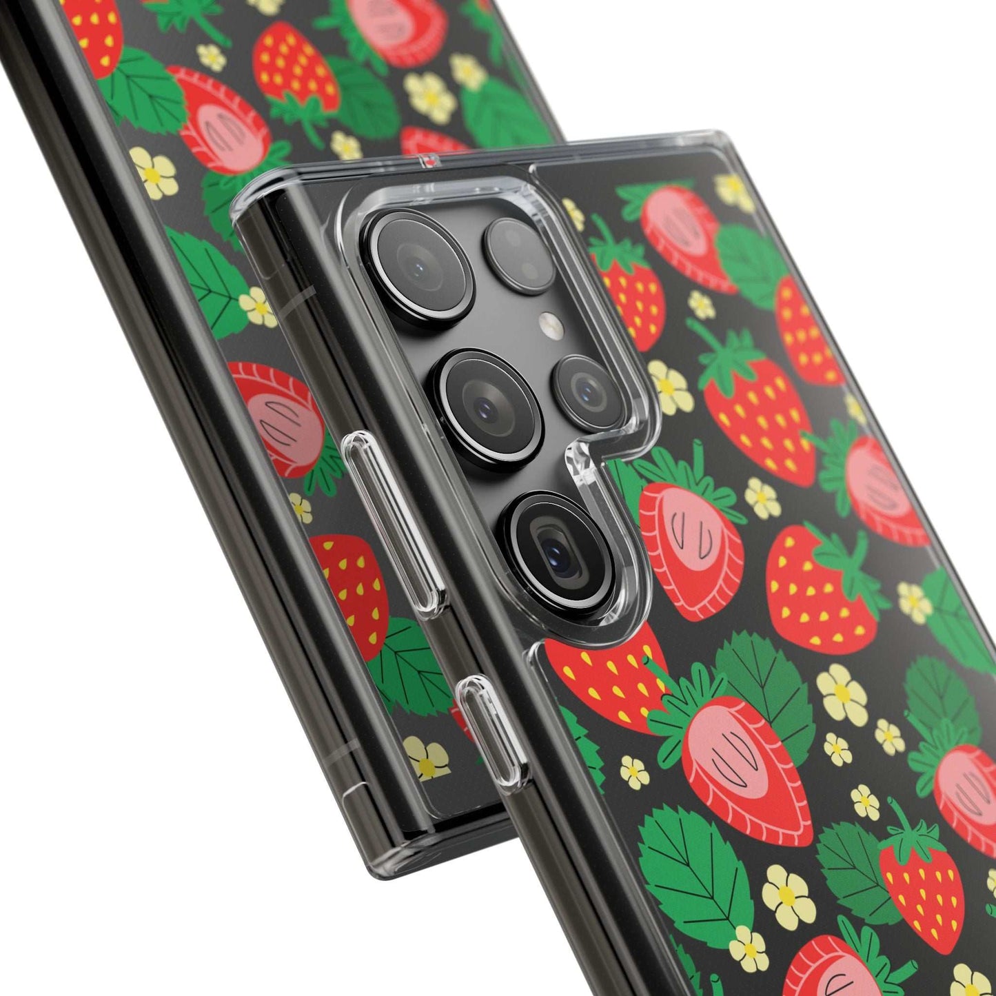 Fruit Stickers Summer Aesthetic Eat Your Veggies Clear iPhone Case For iPhone 14, iPhone 13, iPhone 12, iPhone 16 Pro, 15 Pro Max Cover