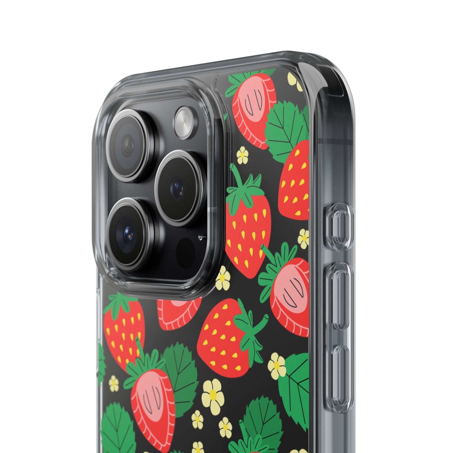 Fruit Stickers Summer Aesthetic Eat Your Veggies Clear iPhone Case For iPhone 14, iPhone 13, iPhone 12, iPhone 16 Pro, 15 Pro Max Cover