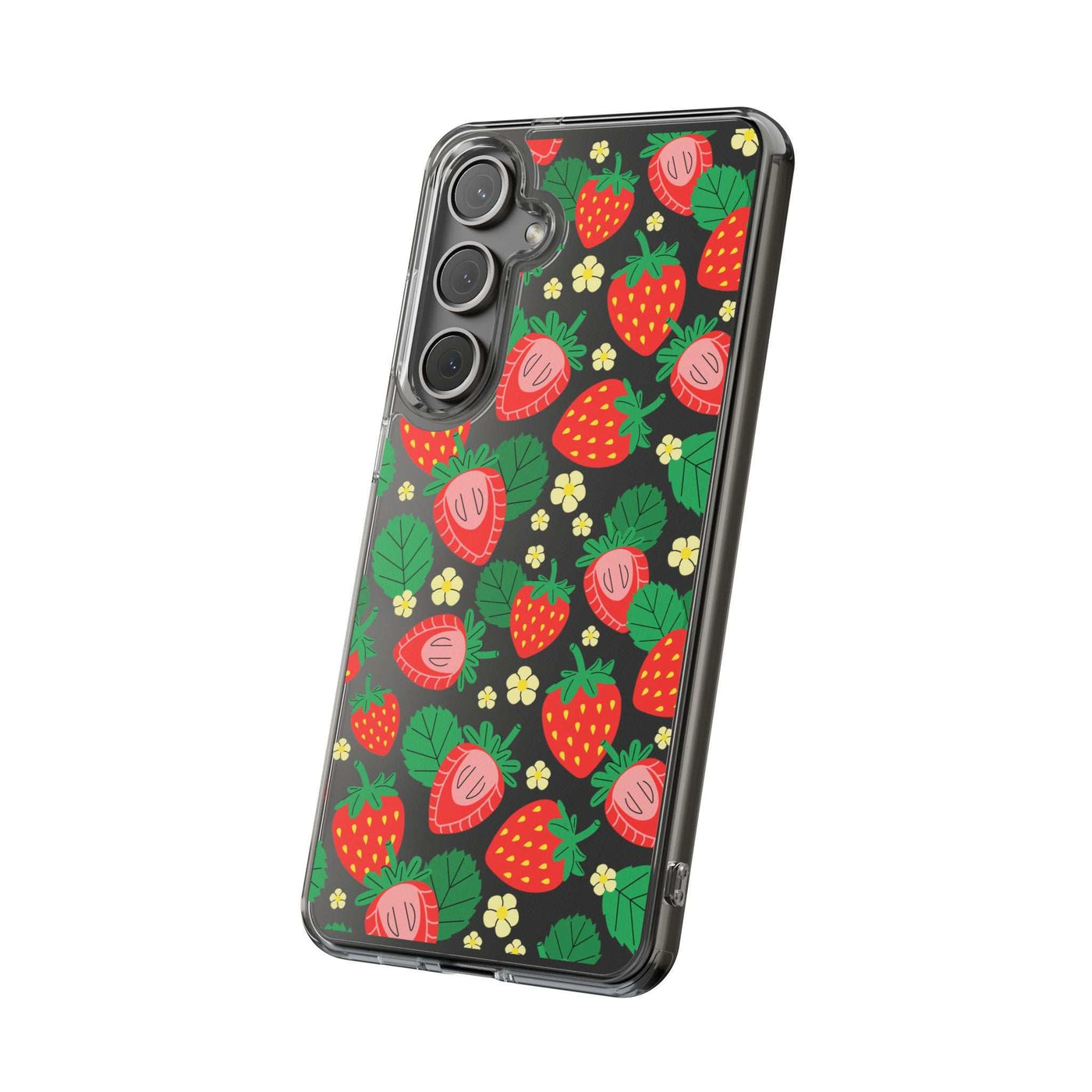 Fruit Stickers Summer Aesthetic Eat Your Veggies Clear iPhone Case For iPhone 14, iPhone 13, iPhone 12, iPhone 16 Pro, 15 Pro Max Cover