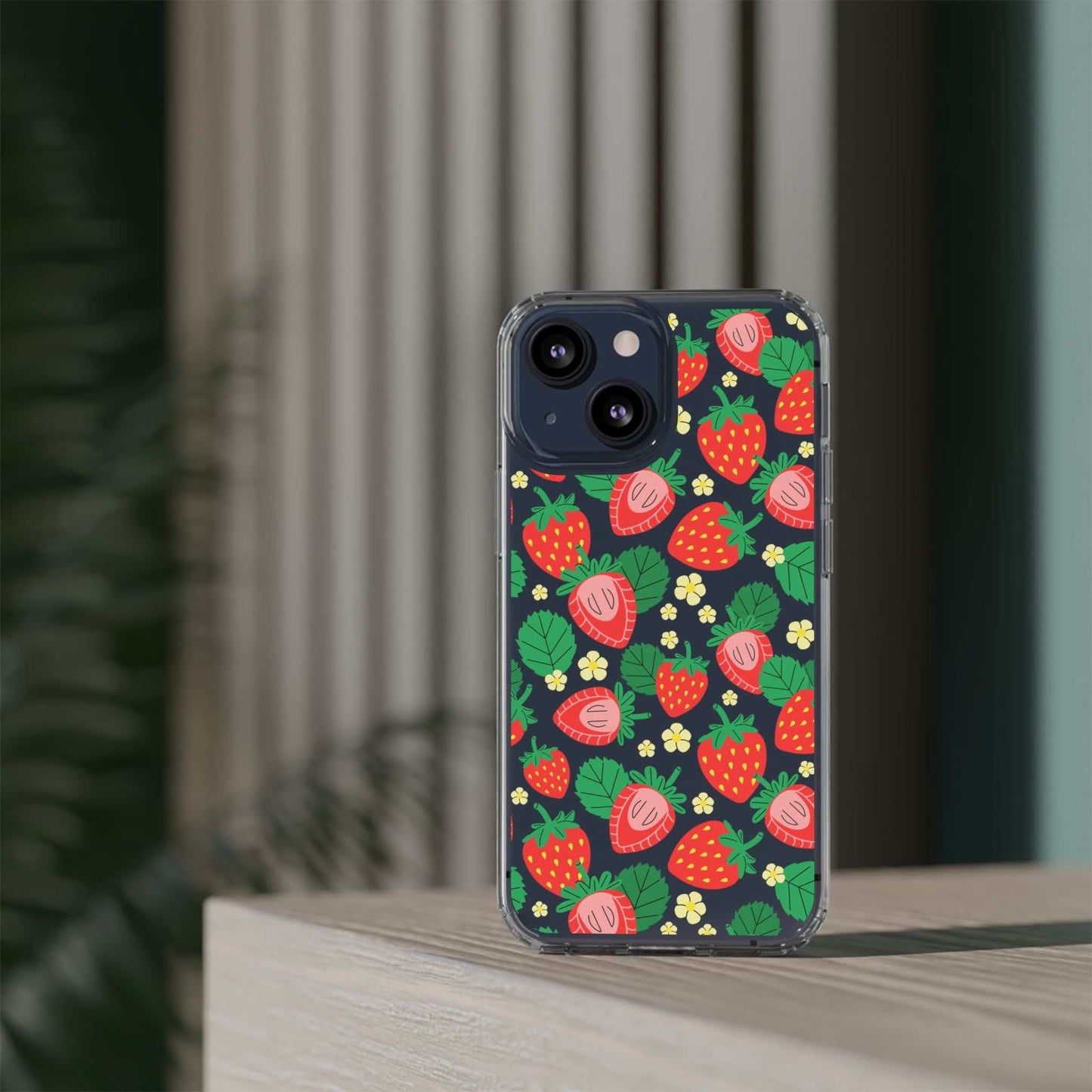 Fruit Stickers Summer Aesthetic Eat Your Veggies Clear iPhone Case For iPhone 14, iPhone 13, iPhone 12, iPhone 16 Pro, 15 Pro Max Cover