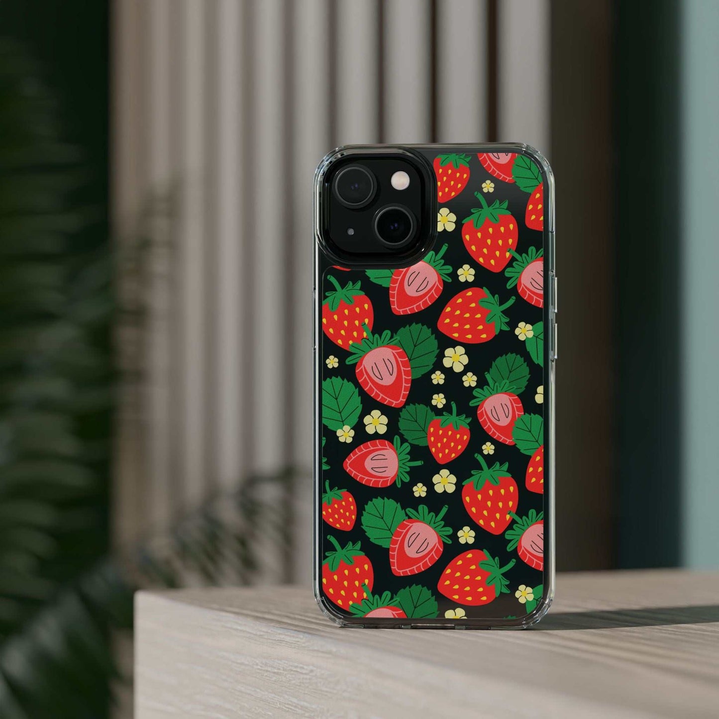 Fruit Stickers Summer Aesthetic Eat Your Veggies Clear iPhone Case For iPhone 14, iPhone 13, iPhone 12, iPhone 16 Pro, 15 Pro Max Cover