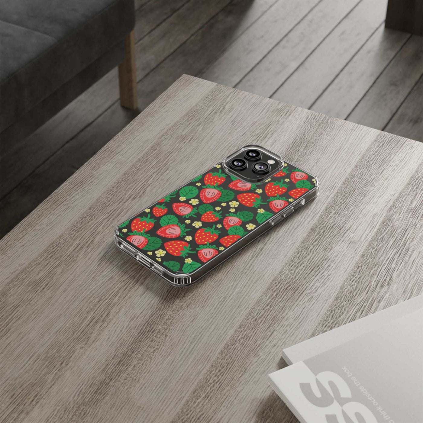 Fruit Stickers Summer Aesthetic Eat Your Veggies Clear iPhone Case For iPhone 14, iPhone 13, iPhone 12, iPhone 16 Pro, 15 Pro Max Cover
