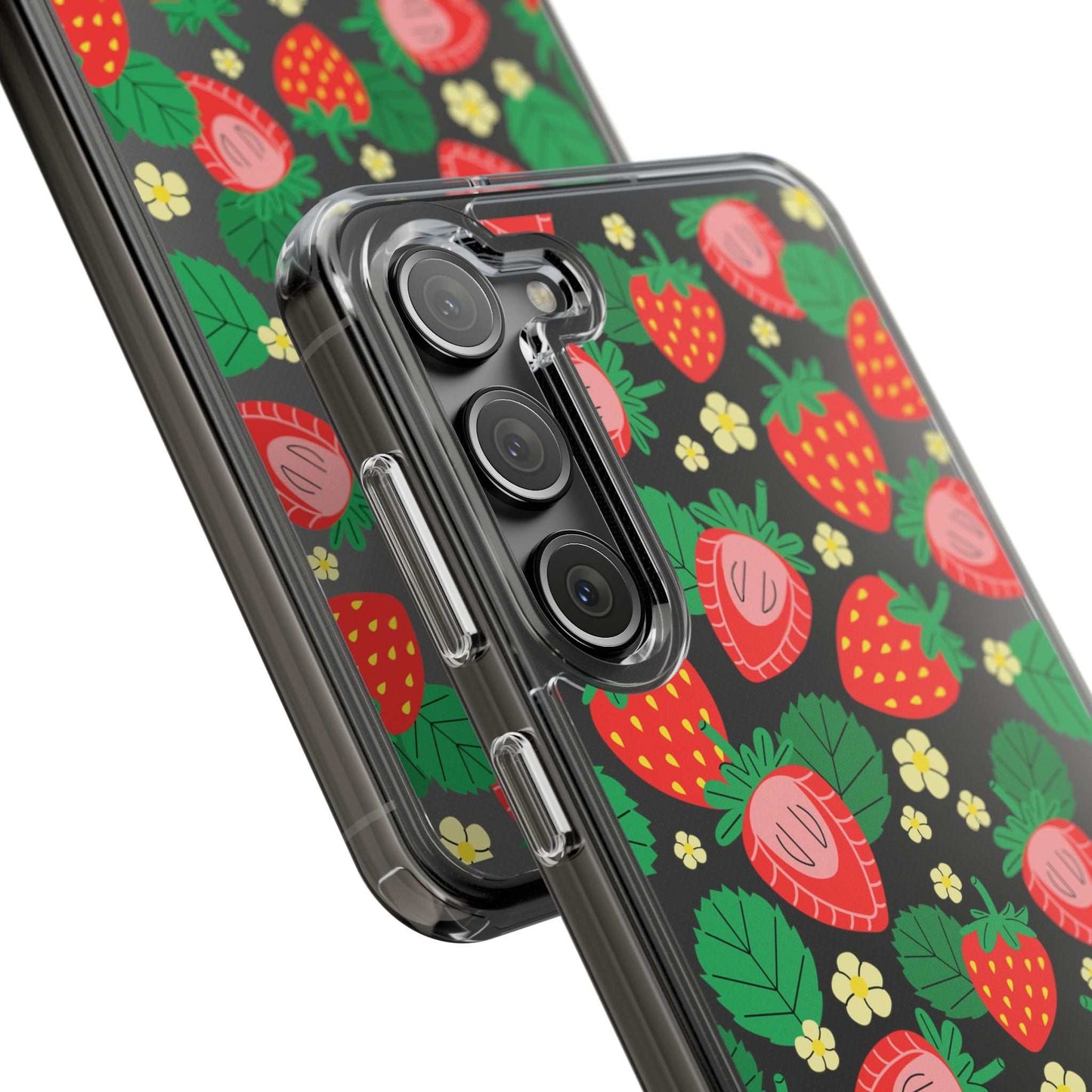 Fruit Stickers Summer Aesthetic Eat Your Veggies Clear iPhone Case For iPhone 14, iPhone 13, iPhone 12, iPhone 16 Pro, 15 Pro Max Cover