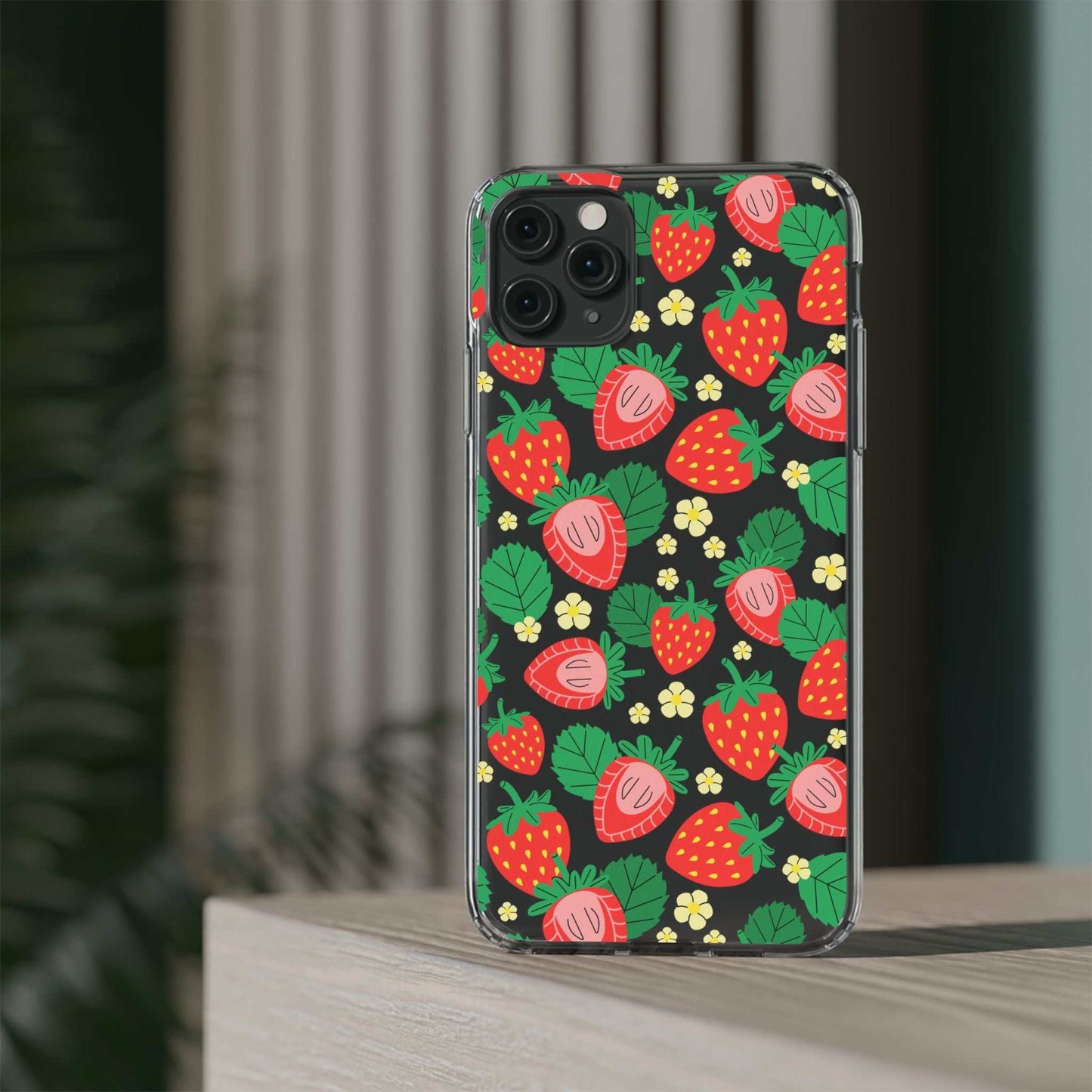 Fruit Stickers Summer Aesthetic Eat Your Veggies Clear iPhone Case For iPhone 14, iPhone 13, iPhone 12, iPhone 16 Pro, 15 Pro Max Cover