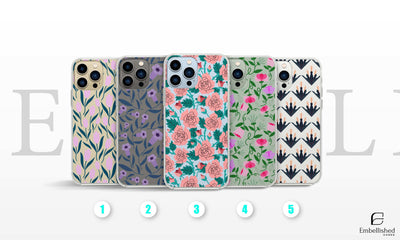 Clear Cases Vintage Floral Phone Case, Compatible for iPhone 16 15 14 13 12 11 Pro Max 8 Plus X, Samsung Galaxy S24 S23 S22 S20 Ultra alongside Huawei and Google Pixel model.