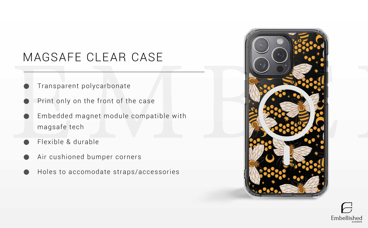 Cute Pet Cat / Clear Bee Phone Case Bumblebee Honey Cover Phone Case Kitten Cover for iPhone 16 Pro Max, 15 Plus, 14, 13, 12, 11, XS & Samsung S24, S23, A55, A54, Pixel 9 Pro, 8 Phone Case