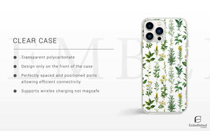 Phone Case - Botanical Wildflower Floral Cover for iPhone, Samsung, Pixel - Clear Tough Cases