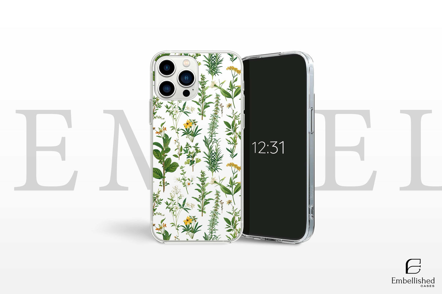 Phone Case - Botanical Wildflower Floral Cover for iPhone, Samsung, Pixel - Clear Tough Cases