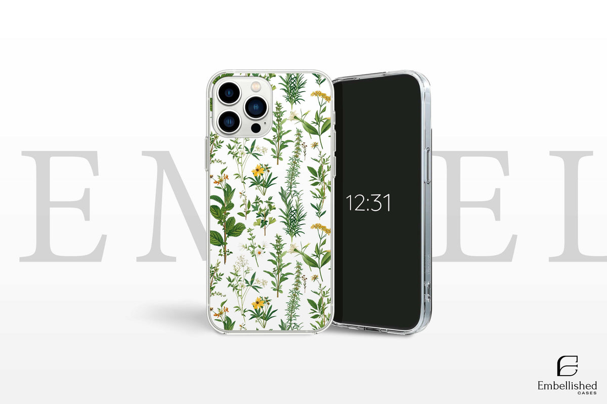 Phone Case - Botanical Wildflower Floral Cover for iPhone, Samsung, Pixel - Clear Tough Cases