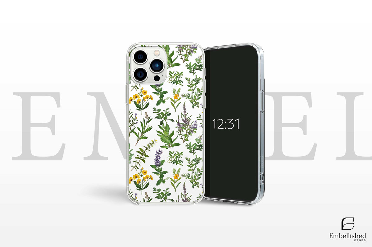 Phone Case - Botanical Wildflower Floral Cover for iPhone, Samsung, Pixel - Clear Tough Cases