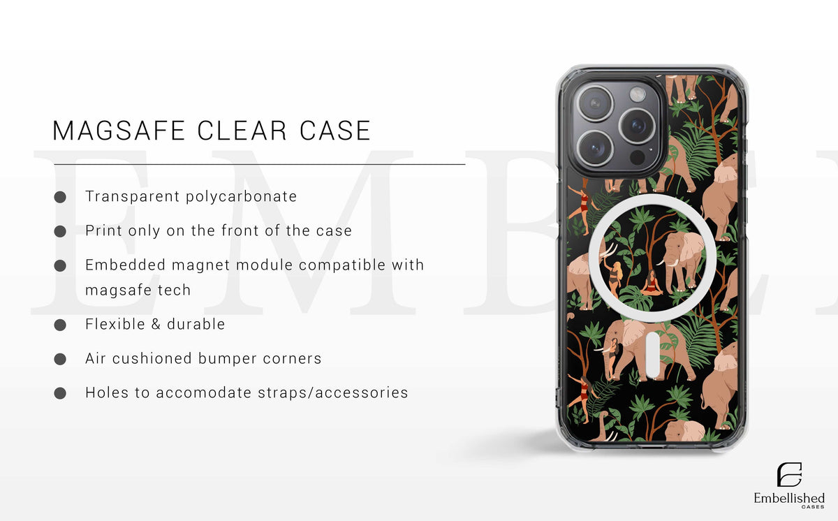 Elephant Phone Case, Wildlife Gift, Elephant Animal Lover Gift, Iphone 15, 14, 13, 12, 11, X, SE, Galaxy S, Note, A, Custom Phone Case