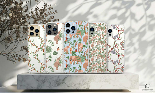 Elephant Phone Case, Wildlife Gift, Elephant Animal Lover Gift, Iphone 15, 14, 13, 12, 11, X, SE, Galaxy S, Note, A, Custom Phone Case