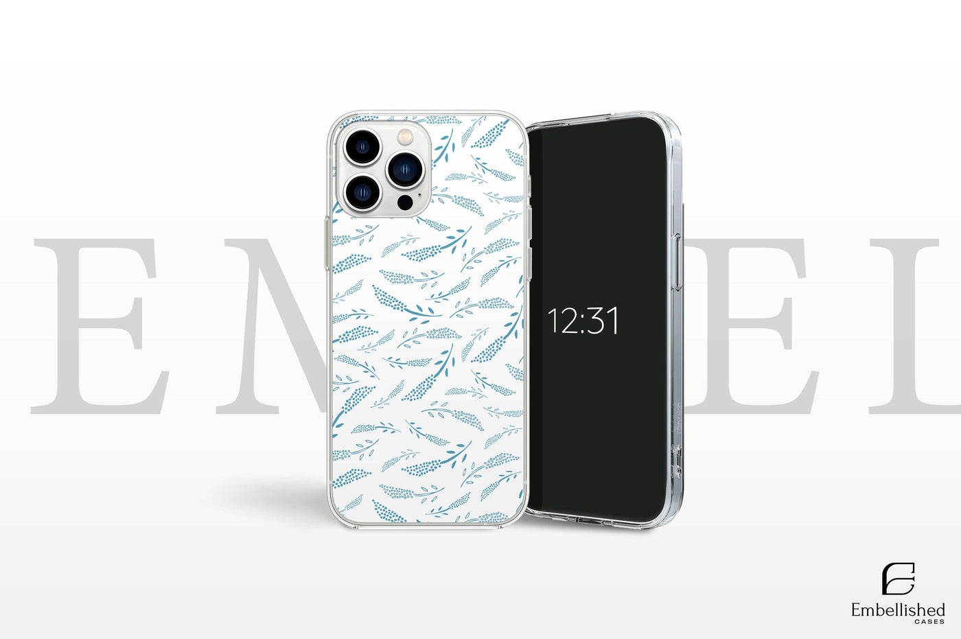 Phone Case Vintage Floral Shockproof Clear iPhone 16 15 14 Tough Cases