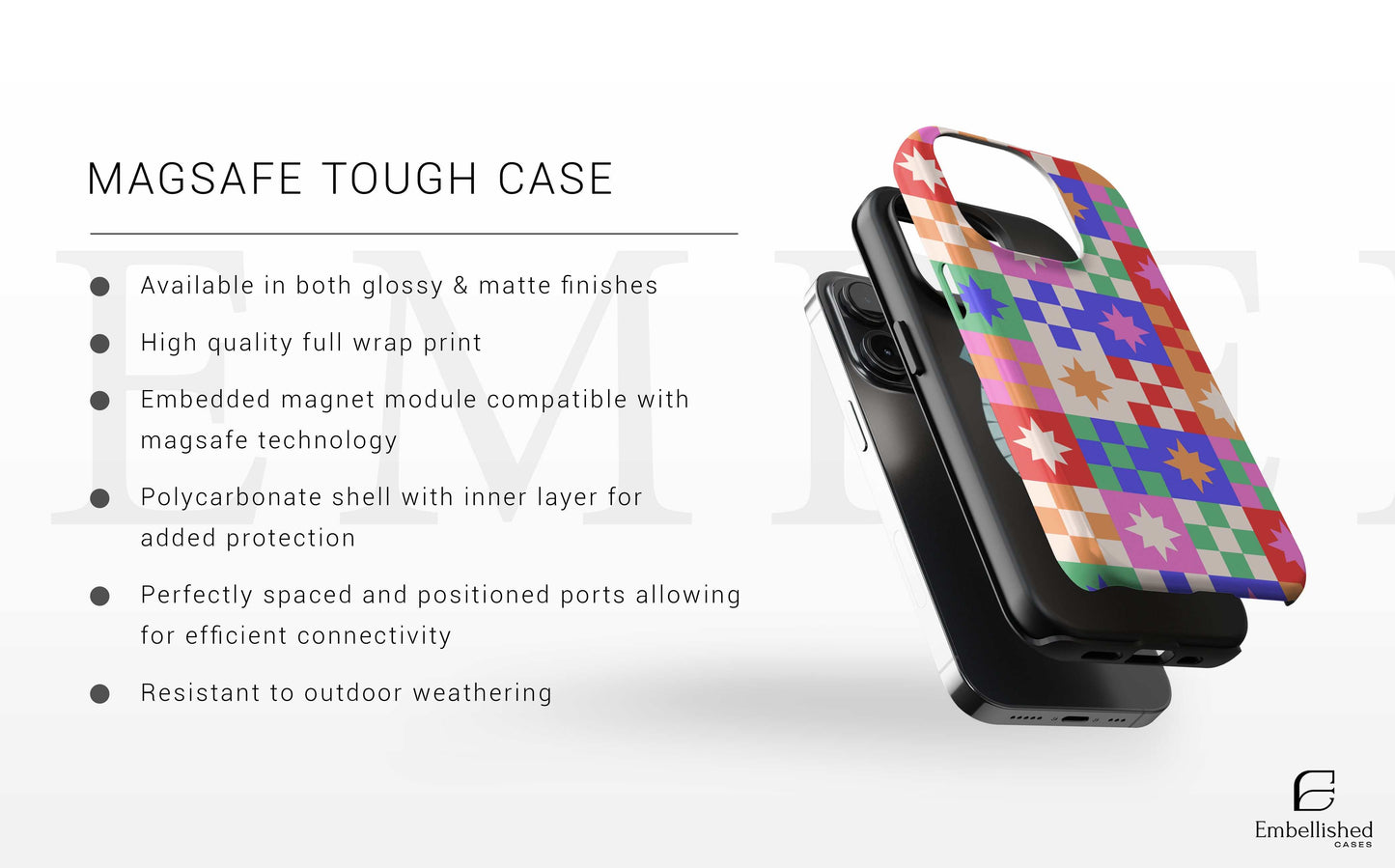 iPhone Tough Case - Designer Inspired Silicone Shell Phone Cover