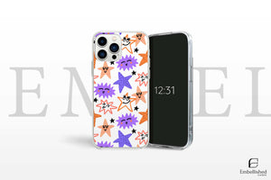 Phone Case Stickers Collage Pattern Clear Case for iPhone & Google Pixel
