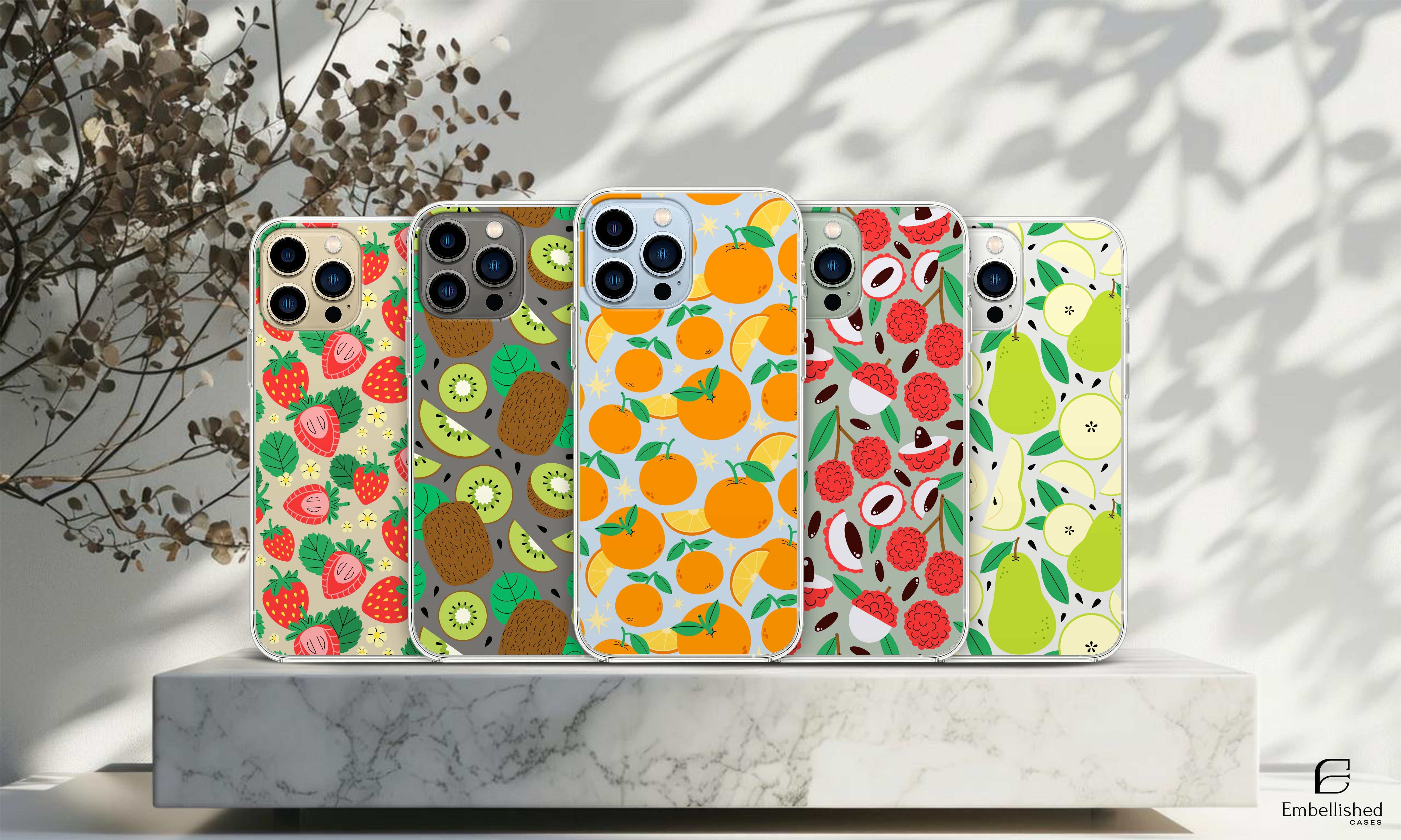 Fruit Stickers Summer Aesthetic Phone Case – iPhone