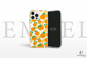 Fruit Stickers Summer Aesthetic Eat Your Veggies Clear iPhone Case For iPhone 14, iPhone 13, iPhone 12, iPhone 16 Pro, 15 Pro Max Cover