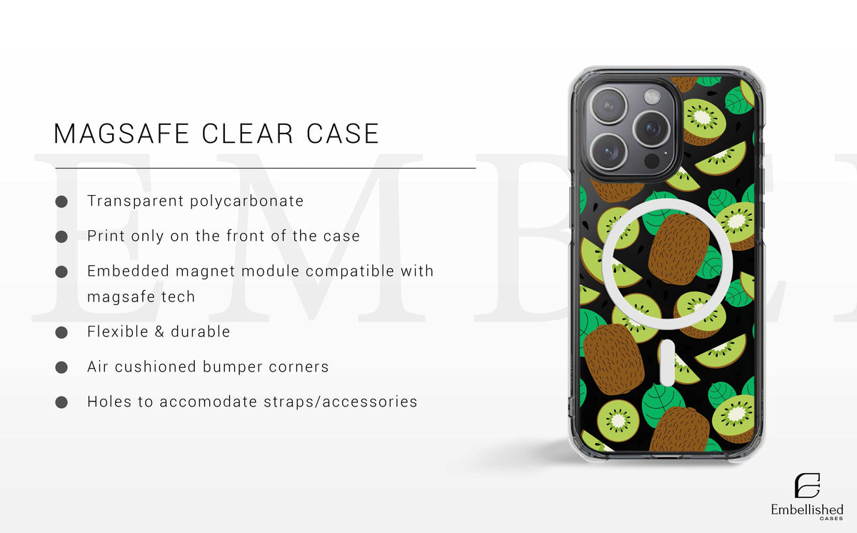 Fruit Stickers Summer Aesthetic Eat Your Veggies Clear iPhone Case For iPhone 14, iPhone 13, iPhone 12, iPhone 16 Pro, 15 Pro Max Cover