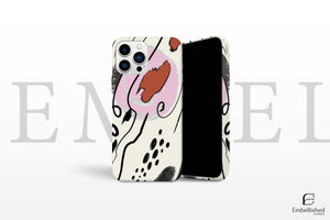 Phone Case | BOHO ABSTRACT ART | Wavy Lines, Red, Green, Blue | iPhone 16 Pro Max, 15, 14 Pro Max