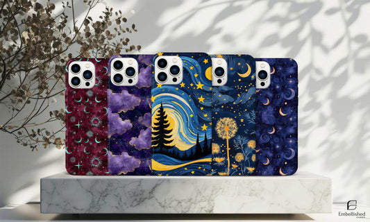 Phone Cases - Starry Midnight Sky Protective Cases for iPhone & Samsung