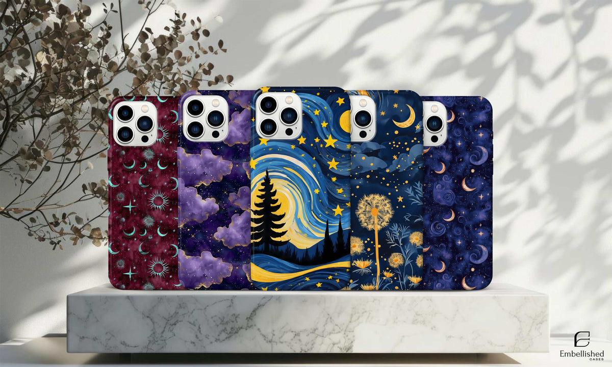 Phone Cases - Starry Midnight Sky Protective Cases for iPhone & Samsung