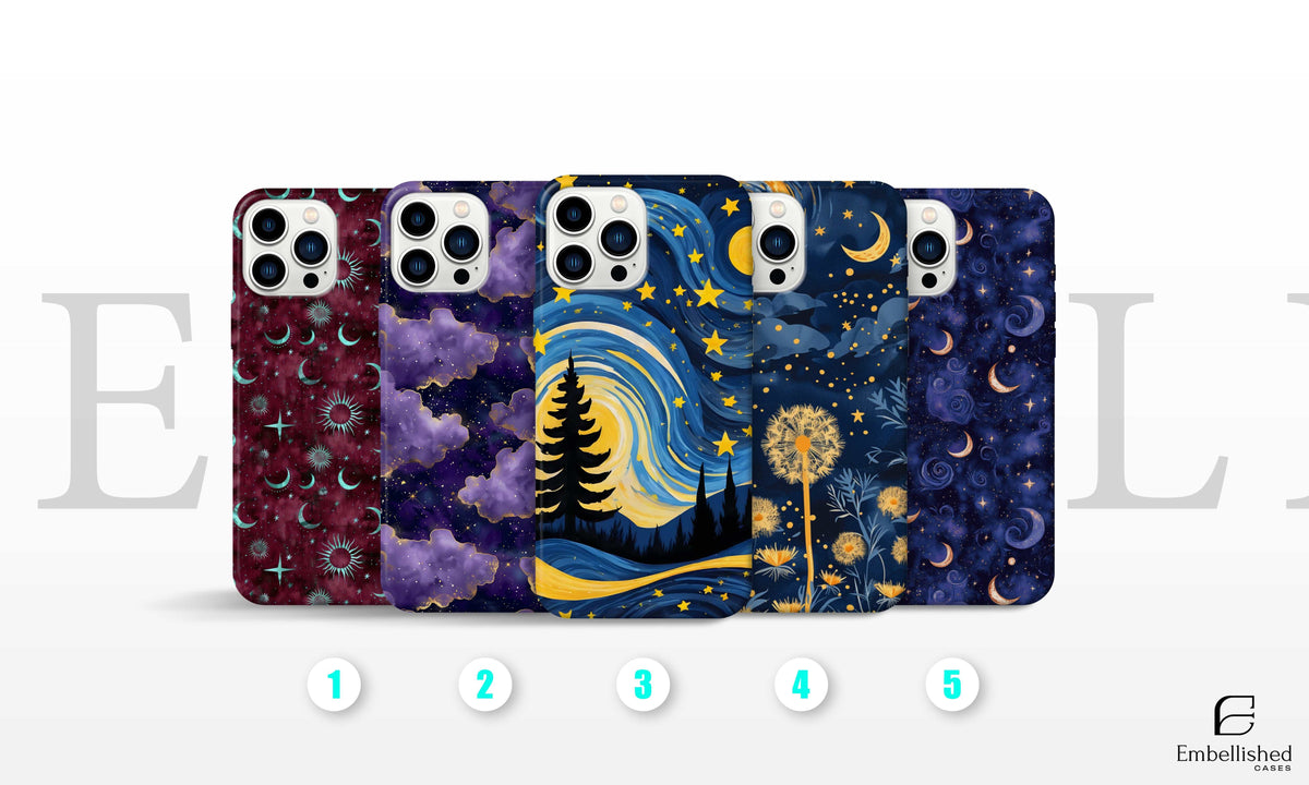 Phone Cases - Starry Midnight Sky Protective Cases for iPhone & Samsung