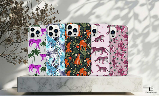 Exotic Leopard Phone Case Wildlife Cat Cover for iPhone 14Pro, 13, 12, 11, XR, 7, 8, Samsung S23, S22, S21FE, A53, A14, A13, Pixel 7, 6A