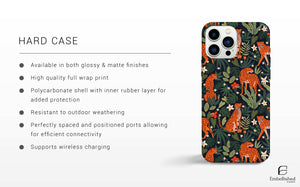 Exotic Leopard Phone Case Wildlife Cat Cover for iPhone 14Pro, 13, 12, 11, XR, 7, 8, Samsung S23, S22, S21FE, A53, A14, A13, Pixel 7, 6A