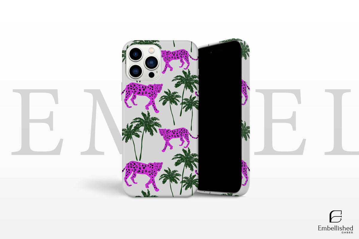 Exotic Leopard Phone Case Wildlife Cat Cover for iPhone 14Pro, 13, 12, 11, XR, 7, 8, Samsung S23, S22, S21FE, A53, A14, A13, Pixel 7, 6A