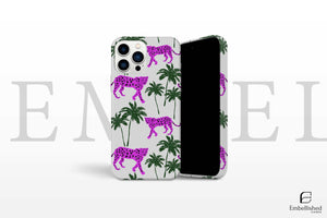 Exotic Leopard Phone Case Wildlife Cat Cover for iPhone 14Pro, 13, 12, 11, XR, 7, 8, Samsung S23, S22, S21FE, A53, A14, A13, Pixel 7, 6A