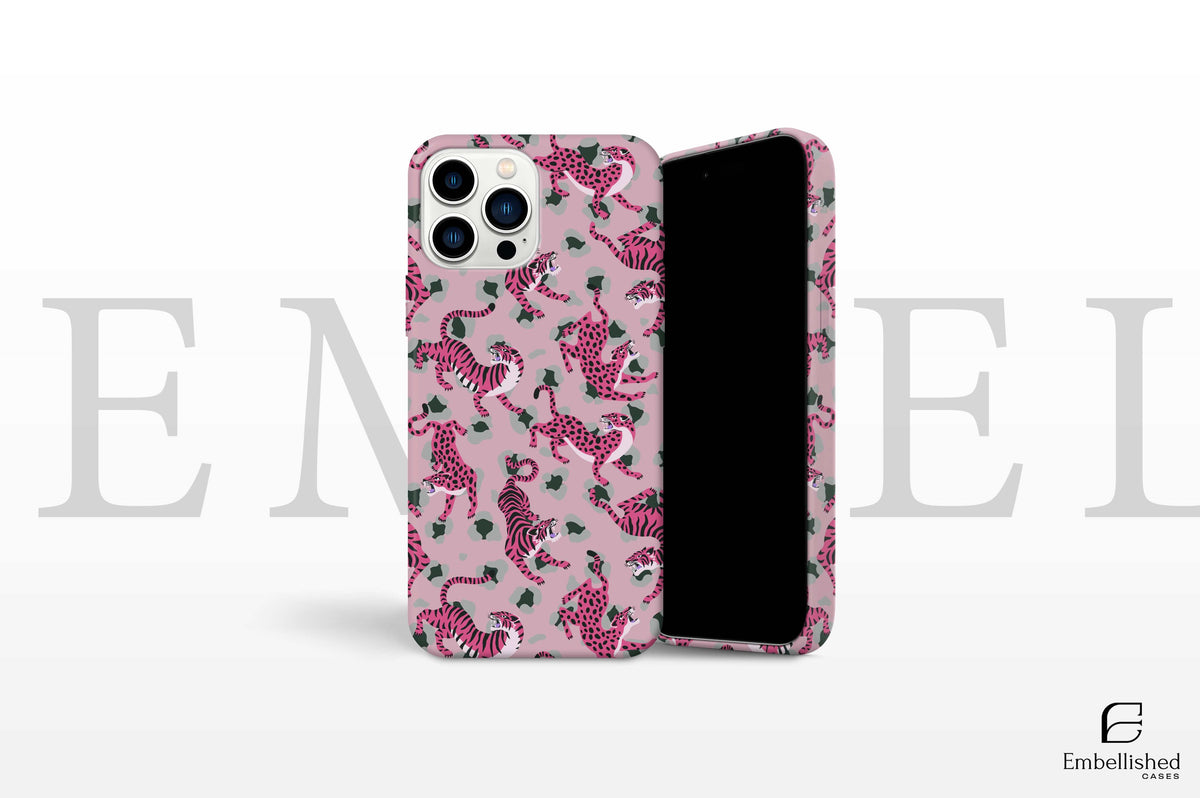 Exotic Leopard Phone Case Wildlife Cat Cover for iPhone 14Pro, 13, 12, 11, XR, 7, 8, Samsung S23, S22, S21FE, A53, A14, A13, Pixel 7, 6A