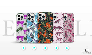 Exotic Leopard Phone Case Wildlife Cat Cover for iPhone 14Pro, 13, 12, 11, XR, 7, 8, Samsung S23, S22, S21FE, A53, A14, A13, Pixel 7, 6A