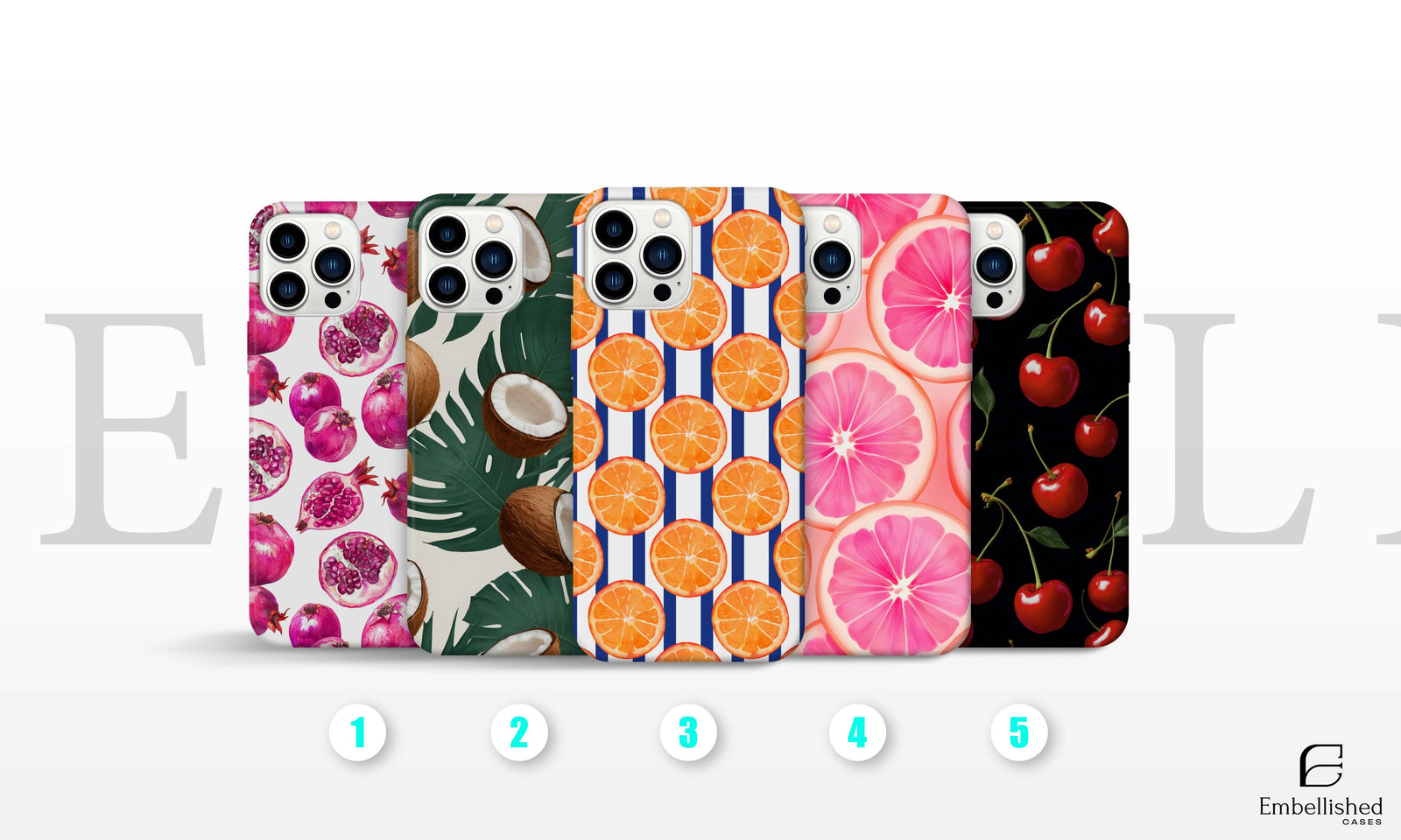 Summer Fruits Print Clear Phone Case for iPhone 15 14 13 12 11 11 Pro Max Mini 7 8 XR XS X