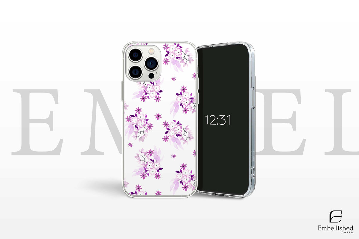 iPhone Case, Flower Pattern Gift for Her, Protective Phone Accessory