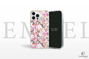 iPhone Case, Flower Pattern Gift for Her, Protective Phone Accessory