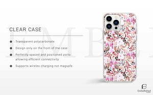 iPhone Case, Flower Pattern Gift for Her, Protective Phone Accessory