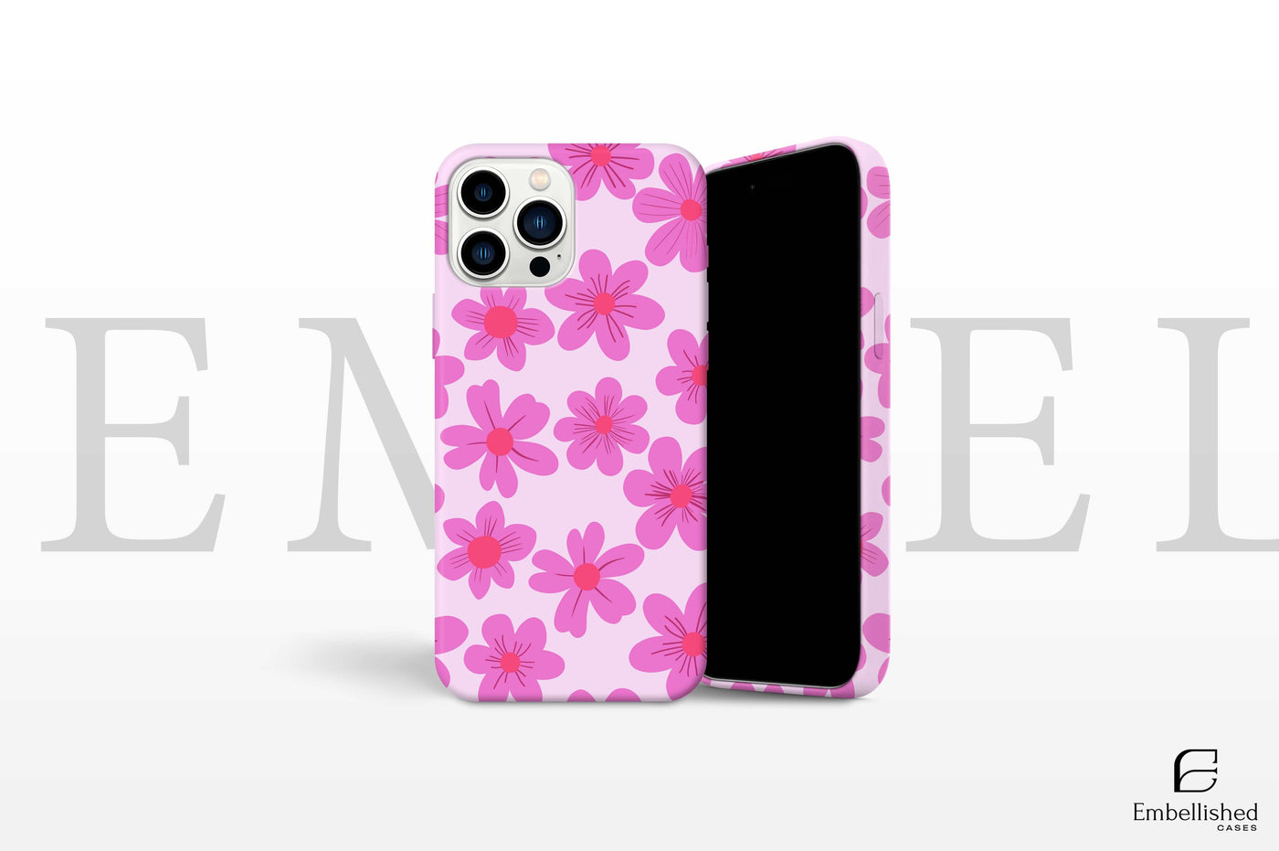 Flower Tough Phone Case, Floral iPhone Cover, Protective Phone Case, Sturdy Phone Case, Durable Phone Case, Flower Phone Cover iPhone
