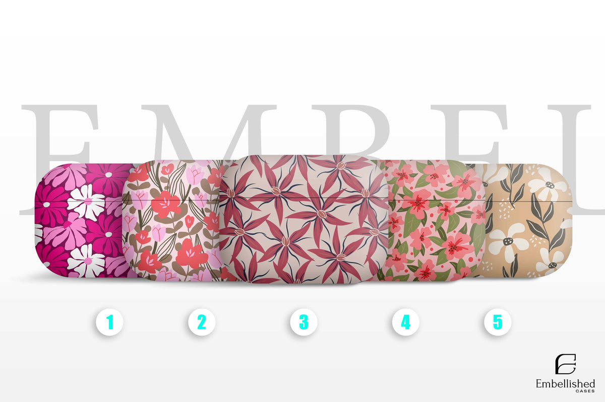 Floral Clear Airpods Case for Airpods 1 2 3 Pro 1 2nd Gen AirPods Cover Shockproof Case Gift for her Silicone Soft Flower Floral Case