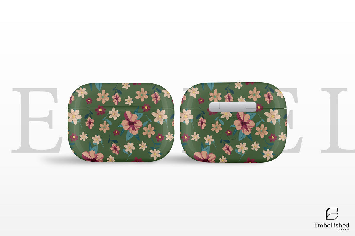 Summer Floral Clear Airpods Case With Cute Pastel Flower Pattern for Airpods 1 2 3 Pro 1 2 AirPods Cover Shockproof Case Gift for her