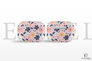 Summer Floral Clear Airpods Case With Cute Pastel Flower Pattern for Airpods 1 2 3 Pro 1 2 AirPods Cover Shockproof Case Gift for her