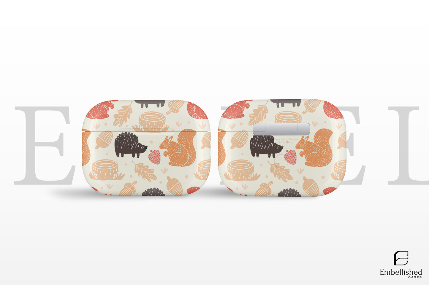 Floral & Fauna single AirPods Case Cover for AirPods Pro 1 & 2 and AirPods 1st, 2nd, 3rd Generations - Cute Floral Apple AirPod Case