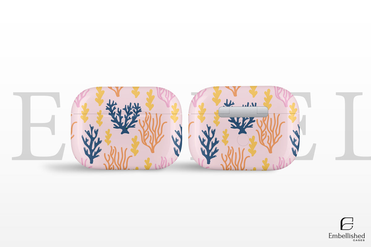 AirPod Cases Coral Mint Design for Apple AirPods Generation 1 2 3 Pro