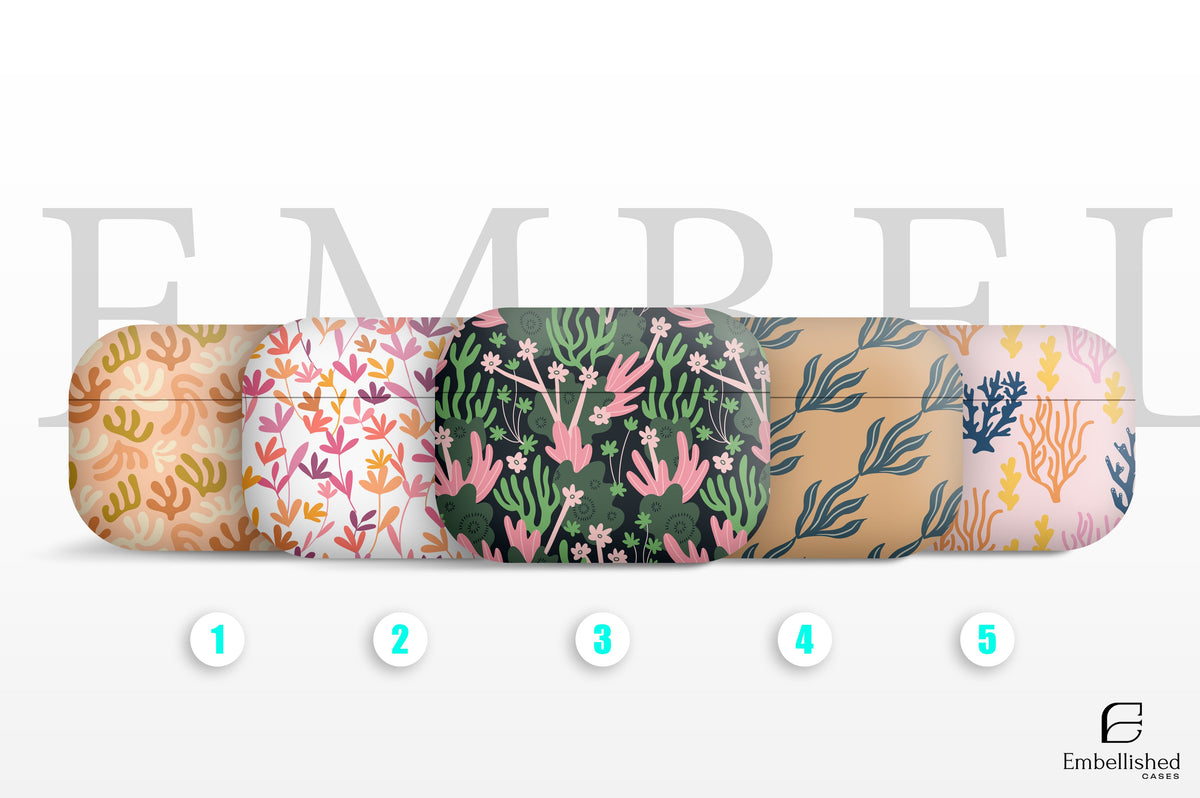 AirPod Cases Coral Mint Design for Apple AirPods Generation 1 2 3 Pro