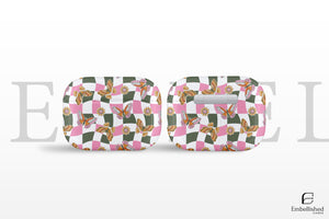 Cute Checker Wave AirPod Case Vibrant Wavy Checkerboard Earphone Cover Trendy Twisted Chessboard AirPod Pro Gen 1 2 3 Gift for Him Her